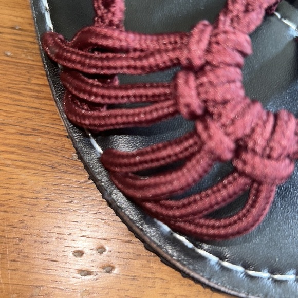 NEW⭐️Rope SANDALS Burgundy Maroon Women’s 7 NEVER WORN⭐️Brand NEW in package. - Picture 3 of 10